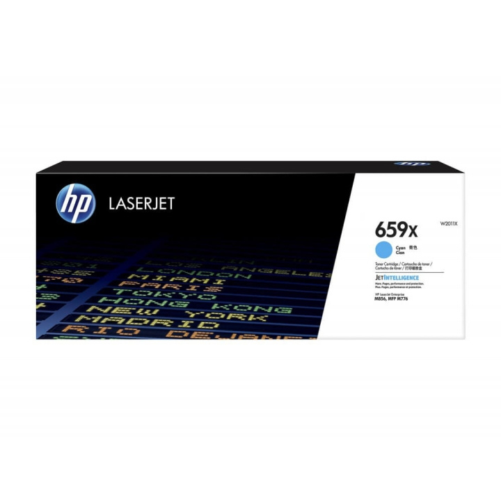 HP Toner W2011X 659X Cyan i gruppen DATORER & KRINGUTRUSTNING / Skrivare & Tillbehör / Bläck & Toner / Toner / HP hos TP E-commerce Nordic AB (C27312)