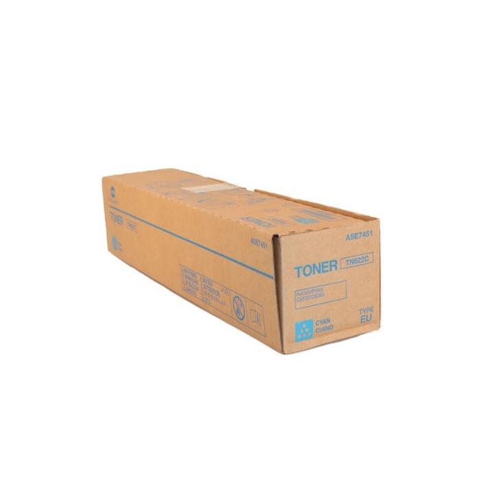 Konica Minolta Toner A5E7451 TN622 Cyan i gruppen DATORER & KRINGUTRUSTNING / Skrivare & Tillbehör / Bläck & Toner / Toner / Konica Minolta hos TP E-commerce Nordic AB (C27498)