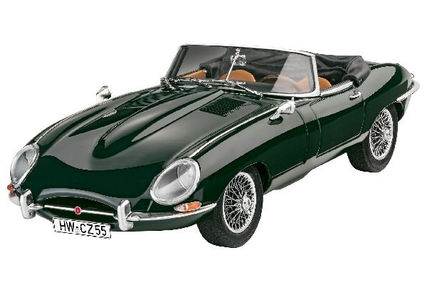 Revell Jaguar E-Type Roadster 1:24 i gruppen SPORT, FRITID & HOBBY / Hobby / Plastmodeller / Bilar hos TP E-commerce Nordic AB (C29965)