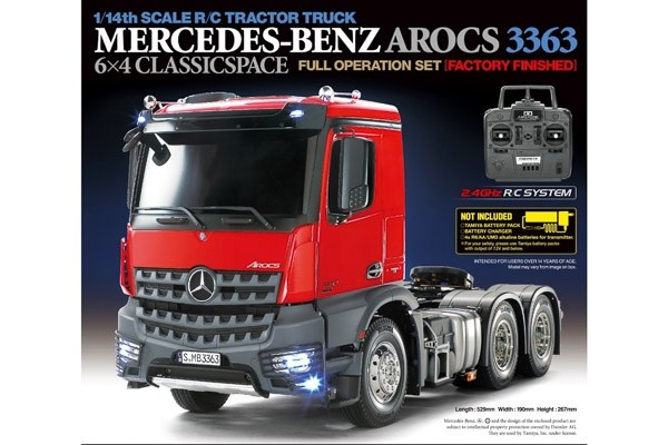 TAMIYA 1:14 R/C Full Option - Mercedes-Benz Arocs 3363 6x i gruppen LEKSAKER, BARN- & BABYPRODUKTER / Radiostyrt / Radiostyrda bilar hos TP E-commerce Nordic AB (C31554)