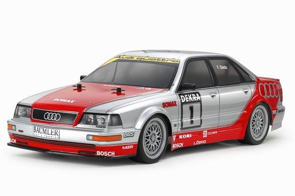 TAMIYA 1/10 R/C 1992 Audi V8 Touring (TT-02) / NO ESC i gruppen LEKSAKER, BARN- & BABYPRODUKTER / Radiostyrt / Radiostyrda bilar hos TP E-commerce Nordic AB (C31617)