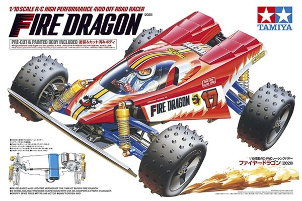 TAMIYA 1/10 R/C Fire Dragon (2020) / NO ESC i gruppen LEKSAKER, BARN- & BABYPRODUKTER / Radiostyrt / Radiostyrda bilar hos TP E-commerce Nordic AB (C31619)