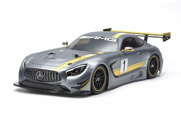 TAMIYA 1/10 R/C Mercedes-AMG GT3 (TT-02) / NO ESC i gruppen LEKSAKER, BARN- & BABYPRODUKTER / Radiostyrt / Radiostyrda bilar hos TP E-commerce Nordic AB (C31644)