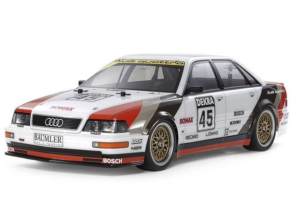 TAMIYA 1/10 R/C 1991 Audi V8 Touring (TT-02) / NO ESC i gruppen LEKSAKER, BARN- & BABYPRODUKTER / Radiostyrt / Radiostyrda bilar hos TP E-commerce Nordic AB (C31659)