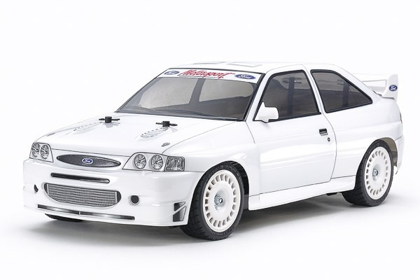 TAMIYA 1/10 R/C 1998 Ford Escort Custom (TT-02) / NO ESC i gruppen LEKSAKER, BARN- & BABYPRODUKTER / Radiostyrt / Radiostyrda bilar hos TP E-commerce Nordic AB (C31665)