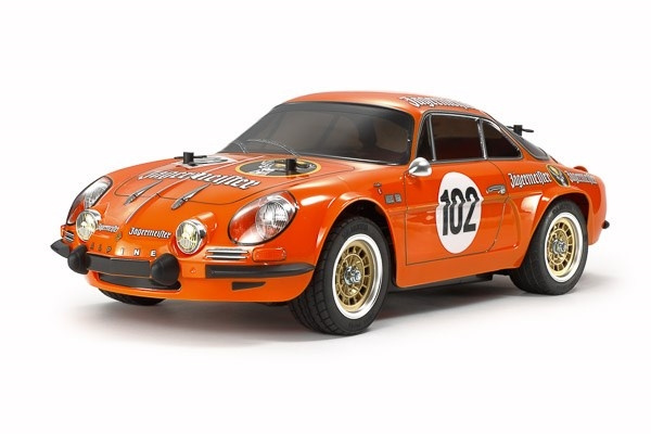 TAMIYA 1/10 R/C Alpine A110 Jägermeister 1973 (M-06) i gruppen LEKSAKER, BARN- & BABYPRODUKTER / Radiostyrt / Radiostyrda bilar hos TP E-commerce Nordic AB (C31692)