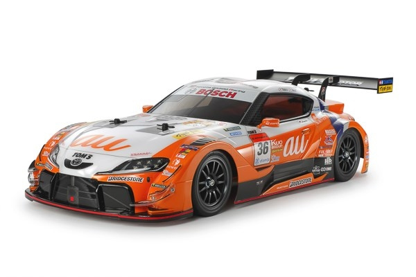 TAMIYA 1/10 R/C au TOM\'S GR Supra (TT-02) i gruppen LEKSAKER, BARN- & BABYPRODUKTER / Radiostyrt / Radiostyrda bilar hos TP E-commerce Nordic AB (C31698)