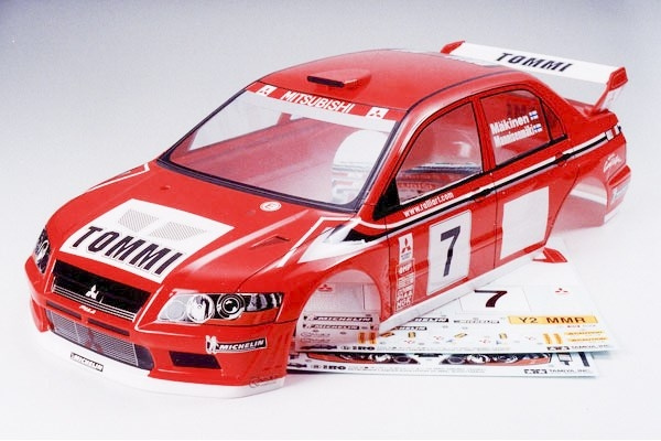 TAMIYA 1/10 R/C Mitsubishi Lancer Evo VII WRC Body Parts i gruppen LEKSAKER, BARN- & BABYPRODUKTER / Radiostyrt / Reservdelar & Extra Tillbehör / TAMIYA hos TP E-commerce Nordic AB (C31726)