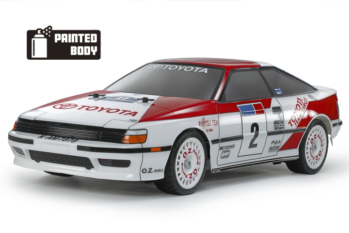 TAMIYA 1/10 R/C Toyota Celica GT-Four (ST165) (PB) TT-02 i gruppen LEKSAKER, BARN- & BABYPRODUKTER / Radiostyrt / Radiostyrda bilar hos TP E-commerce Nordic AB (C31814)