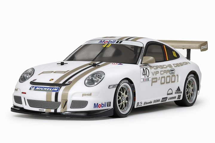 TAMIYA 1/10 R/C Porsche 911 GT3 CUP VIP 2008 (TT-01 E) i gruppen LEKSAKER, BARN- & BABYPRODUKTER / Radiostyrt / Radiostyrda bilar hos TP E-commerce Nordic AB (C31821)