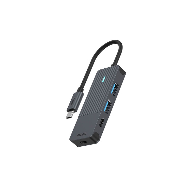 Rapoo UCH-4003 USB-C till USB-A & USB-C Hubb i gruppen DATORER & KRINGUTRUSTNING / Datortillbehör / USB-hubbar hos TP E-commerce Nordic AB (C32280)