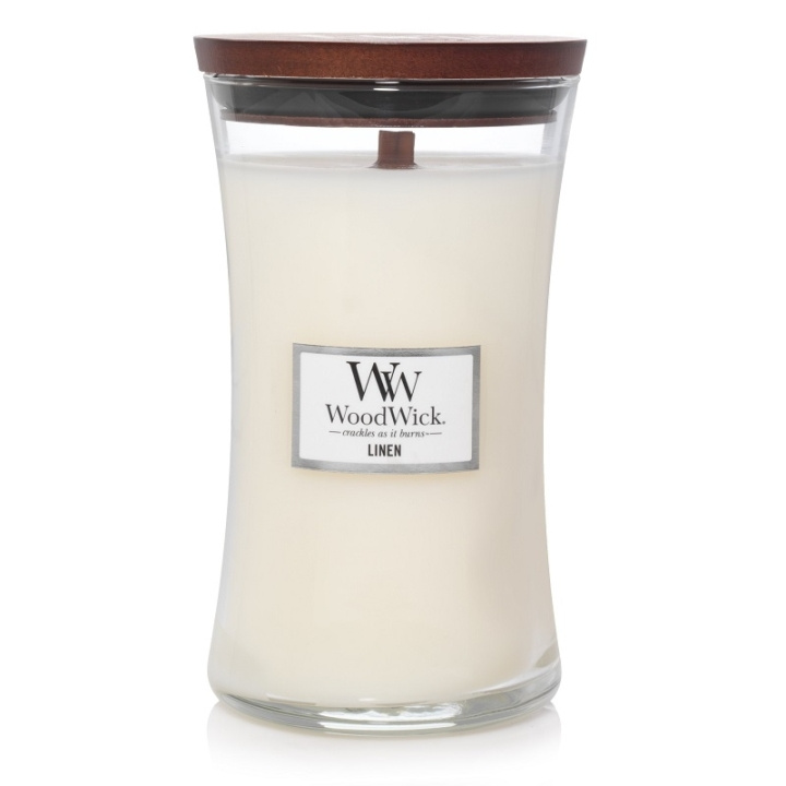 WoodWick Large - Linen i gruppen SKÖNHET & HÄLSA / Doft & Parfym / Övrig doft / Doftljus hos TP E-commerce Nordic AB (C32519)