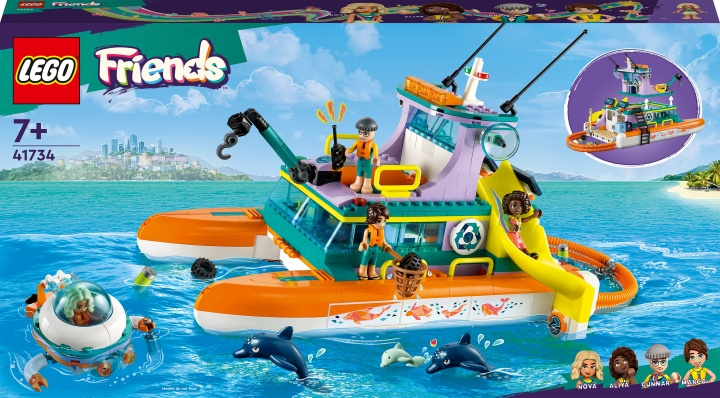 LEGO Friends 41734 - Sjöräddningsbåt i gruppen LEKSAKER, BARN- & BABYPRODUKTER / Leksaker / Byggleksaker / Lego hos TP E-commerce Nordic AB (C32793)