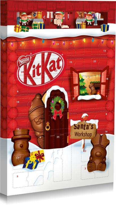 Nestle Nestlé KitKat - Julkalender, 208 g i gruppen LEKSAKER, BARN- & BABYPRODUKTER / Leksaker / Adventskalendrar hos TP E-commerce Nordic AB (C32982)