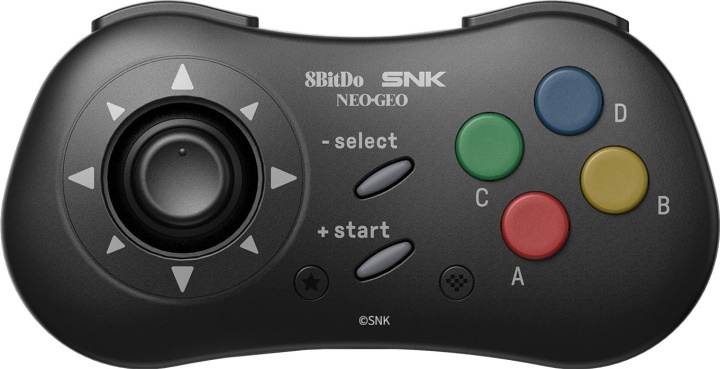 8BitDo NEOGEO Wireless Pad, svart, Windows / Android / NEOGEO mini i gruppen DATORER & KRINGUTRUSTNING / Gaming / Gaming-tillbehör hos TP E-commerce Nordic AB (C33519)