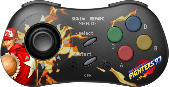 8BitDo NEOGEO Wireless Pad, Terry Bogard Edition, Windows / Android / NEOGEO mini i gruppen DATORER & KRINGUTRUSTNING / Gaming / Gaming-tillbehör hos TP E-commerce Nordic AB (C33521)