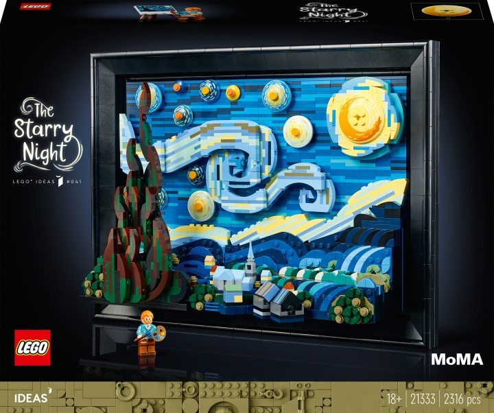 LEGO Ideas 21333 - Vincent van Gogh – Stjärnenatt i gruppen LEKSAKER, BARN- & BABYPRODUKTER / Leksaker / Byggleksaker / Lego hos TP E-commerce Nordic AB (C33582)