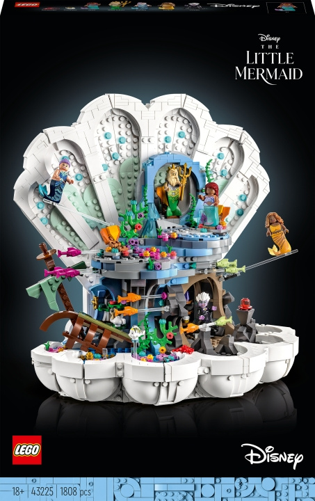LEGO Disney Princess 43225 - Den lilla sjöjungfrun – kungligt snäckskal i gruppen LEKSAKER, BARN- & BABYPRODUKTER / Leksaker / Byggleksaker / Lego hos TP E-commerce Nordic AB (C33610)