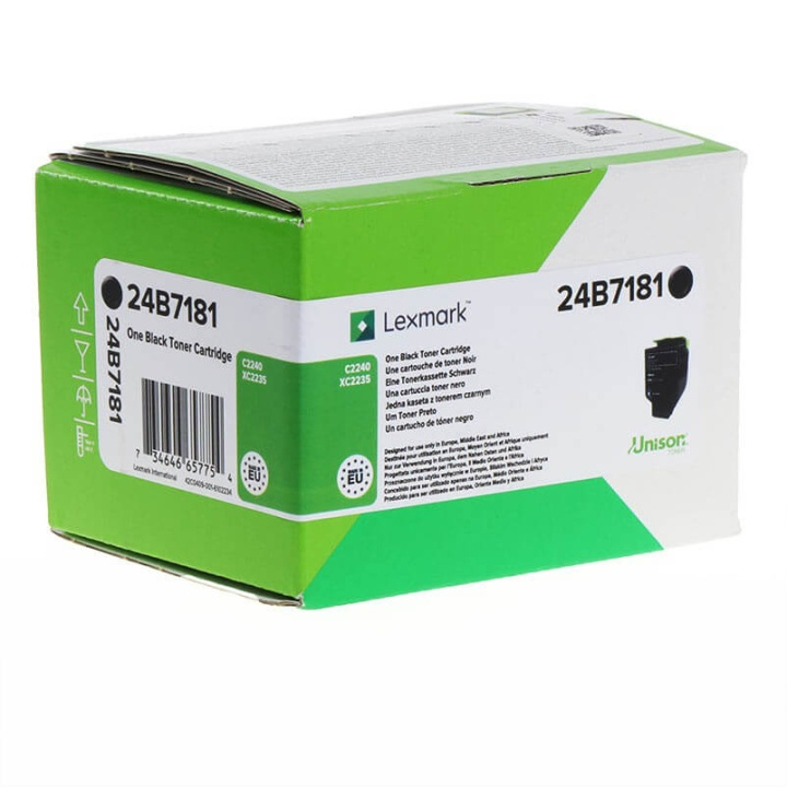 Lexmark Toner 24B7181 Svart, Return i gruppen DATORER & KRINGUTRUSTNING / Skrivare & Tillbehör / Bläck & Toner / Toner / Lexmark hos TP E-commerce Nordic AB (C36651)