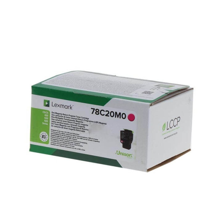 Lexmark Toner 78C20M0 Magenta, Return i gruppen DATORER & KRINGUTRUSTNING / Skrivare & Tillbehör / Bläck & Toner / Toner / Lexmark hos TP E-commerce Nordic AB (C36723)