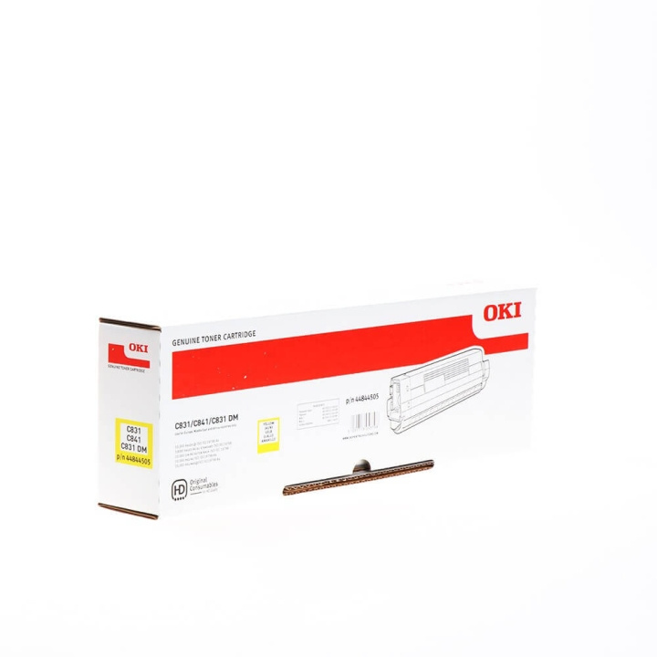 OKI Toner 44844505 Gul i gruppen DATORER & KRINGUTRUSTNING / Skrivare & Tillbehör / Bläck & Toner / Toner / OKI hos TP E-commerce Nordic AB (C36848)