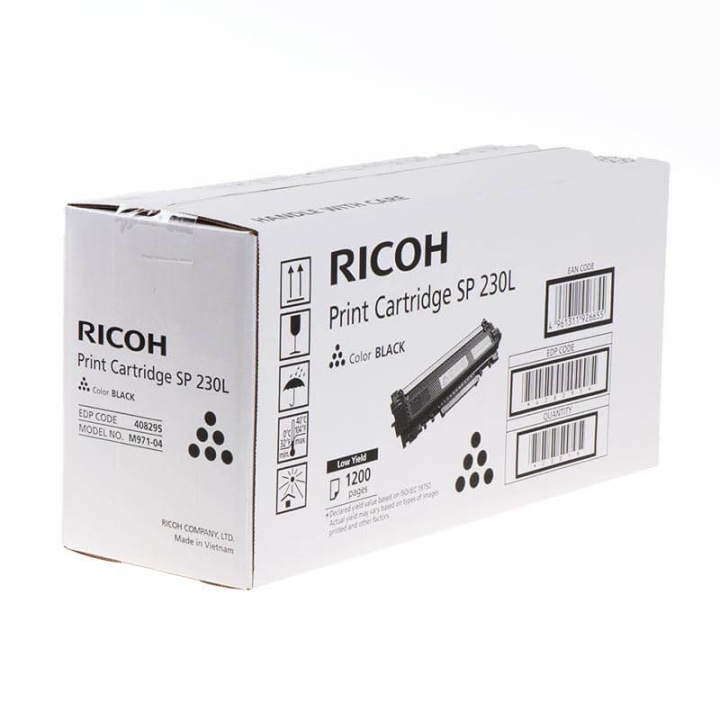 Ricoh Toner 408295 SP 230L Svart i gruppen DATORER & KRINGUTRUSTNING / Skrivare & Tillbehör / Bläck & Toner / Toner / Ricoh hos TP E-commerce Nordic AB (C36988)