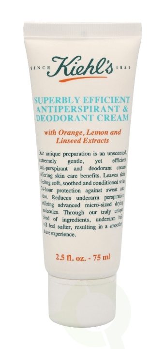 Kiehls Kiehl\'s Superbly Efficient Antiperspirant & Deodorant Cream 75 ml i gruppen SKÖNHET & HÄLSA / Doft & Parfym / Deodorant / Deo för henne hos TP E-commerce Nordic AB (C37856)