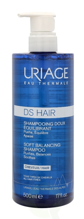 Uriage DS Hair Soft Balancing Shampoo 500 ml i gruppen SKÖNHET & HÄLSA / Hår & Styling / Hårvårdsprodukter / Schampo hos TP E-commerce Nordic AB (C38039)