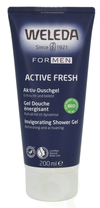 Weleda Men Active Fresh Invigorating Shower Gel 200 ml i gruppen SKÖNHET & HÄLSA / Hudvård / Kroppsvård / Bad & Duschcreme hos TP E-commerce Nordic AB (C38063)