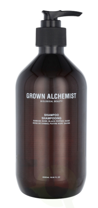 Grown Alchemist Shampoo Damask Rose, Black Pepper, Sage 500 ml i gruppen SKÖNHET & HÄLSA / Hår & Styling / Hårvårdsprodukter / Schampo hos TP E-commerce Nordic AB (C38212)