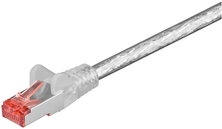 Goobay Patchkabel CAT 6, S/FTP (PiMF), transparent, 0,5 m kopparledare (CU), halogenfri kabelhölje (LSZH) i gruppen DATORER & KRINGUTRUSTNING / Datorkablar / Nätverkskablar / Cat6 hos TP E-commerce Nordic AB (C39670)