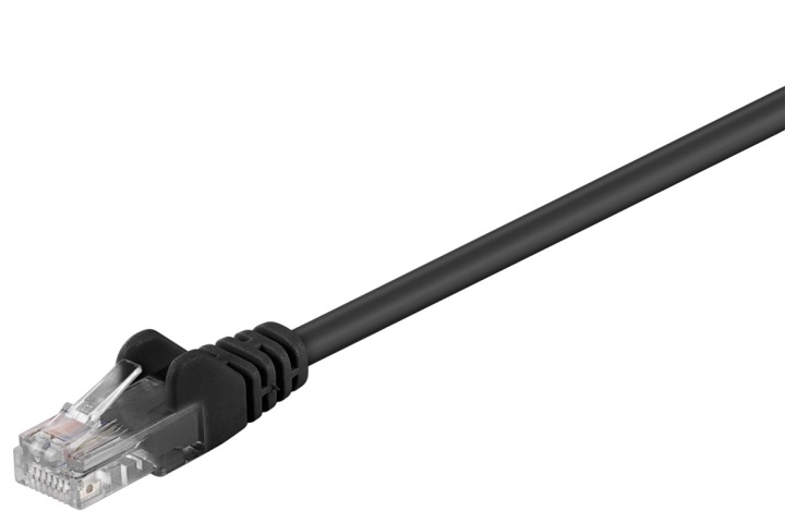 Goobay Patchkabel CAT 5e, U/UTP, svart, 25 m kopparklädd aluminiumtråd (CCA) i gruppen DATORER & KRINGUTRUSTNING / Datorkablar / Nätverkskablar / Cat5e hos TP E-commerce Nordic AB (C39983)