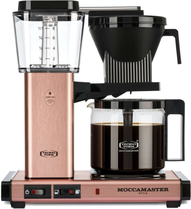 Moccamaster Optio -kaffebryggare, roséguld i gruppen HEM, HUSHÅLL & TRÄDGÅRD / Hushållsmaskiner / Kaffemaskiner & Tillbehör / Kaffebryggare hos TP E-commerce Nordic AB (C40904)