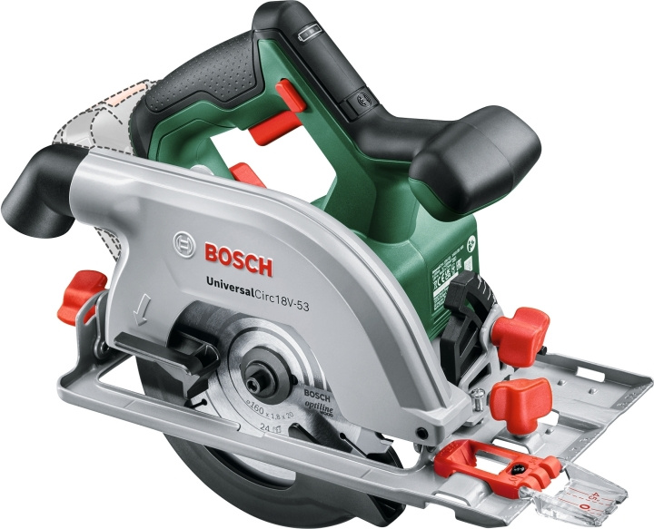 Bosch UniversalCirc 18V-53 Solo sladdlös cirkelsåg i gruppen HEM, HUSHÅLL & TRÄDGÅRD / Verktyg / Sågar hos TP E-commerce Nordic AB (C40962)