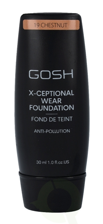 Gosh X-Ceptional Wear Foundation Long Lasting Makeup 30 ml 19 Chestnut i gruppen SKÖNHET & HÄLSA / Makeup / Basmakeup / Foundation hos TP E-commerce Nordic AB (C41481)