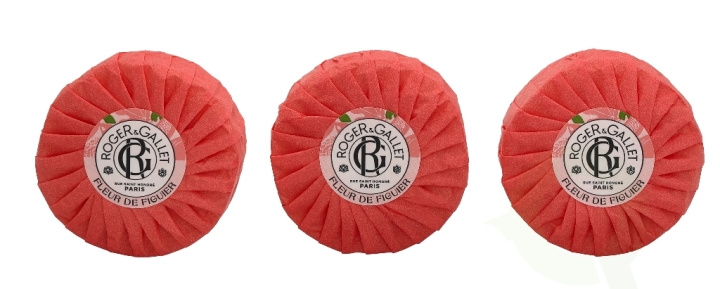 Roger & Gallet Fleur De Figuier Giftset 300 gr, Soap Bar - 3x100gr i gruppen SKÖNHET & HÄLSA / Presentkit / Presentkit För Honom hos TP E-commerce Nordic AB (C42356)