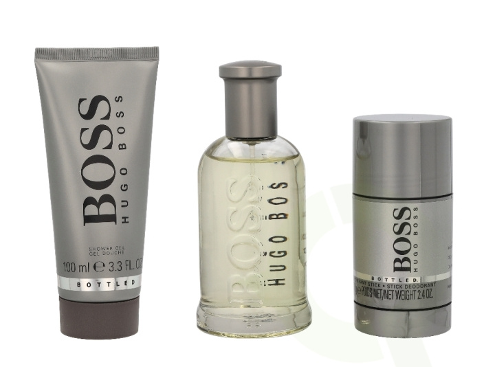 Hugo Boss Bottled Giftset 275 ml Edt Spray 100ml/Shower Gel 100ml/Deo Stick 75ml i gruppen SKÖNHET & HÄLSA / Presentkit / Presentkit För Honom hos TP E-commerce Nordic AB (C42475)