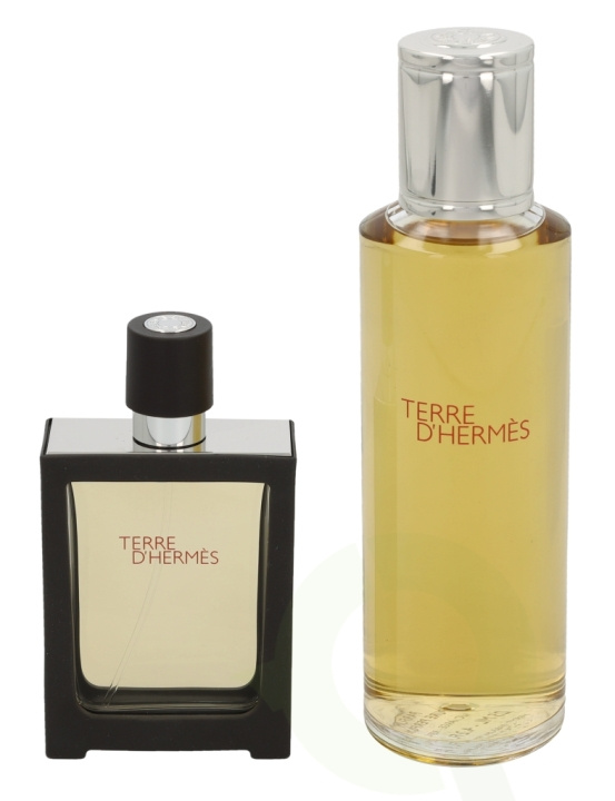 Hermes Terre D\'Hermes Giftset 155 ml Pure Perfume 30ml/Pure Perfume Refill 125ml i gruppen SKÖNHET & HÄLSA / Presentkit / Presentkit För Honom hos TP E-commerce Nordic AB (C42488)