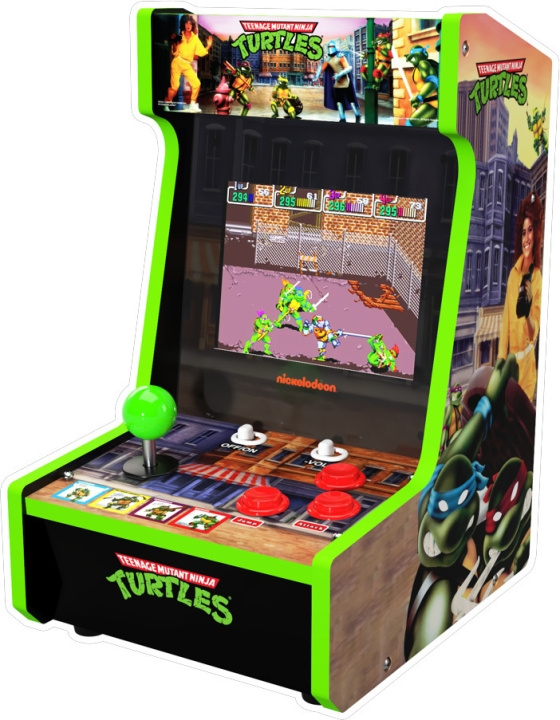 Arcade1Up Mini Teenage Mutant Ninja Turtles spelskåp i gruppen DATORER & KRINGUTRUSTNING / Gaming / Gaming-tillbehör hos TP E-commerce Nordic AB (C43895)