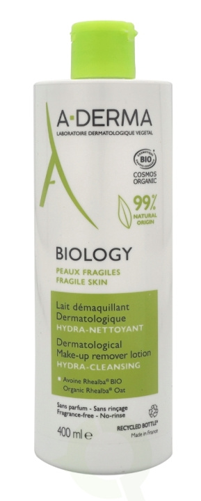 A-Derma Biology Dermatological Make-Up Remover Lotion 400 ml i gruppen SKÖNHET & HÄLSA / Makeup / Sminkborttagning hos TP E-commerce Nordic AB (C45875)