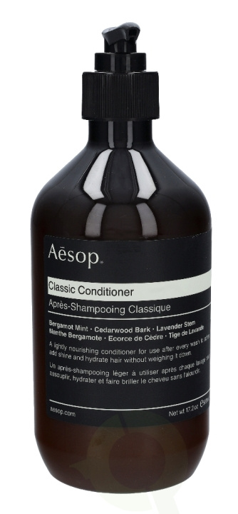 AESOP Classic Conditioner 500 ml i gruppen SKÖNHET & HÄLSA / Hår & Styling / Hårvårdsprodukter / Balsam hos TP E-commerce Nordic AB (C45895)