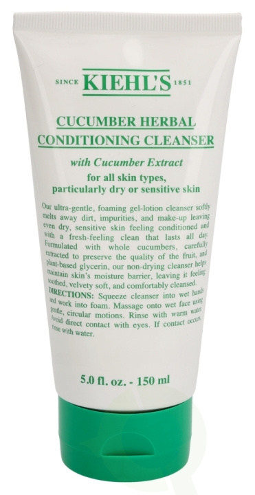 Kiehls Kiehl\'s Cucumber Herbal Conditioner Cleanser 150 ml All Skin Types i gruppen SKÖNHET & HÄLSA / Hår & Styling / Hårvårdsprodukter / Balsam hos TP E-commerce Nordic AB (C46371)