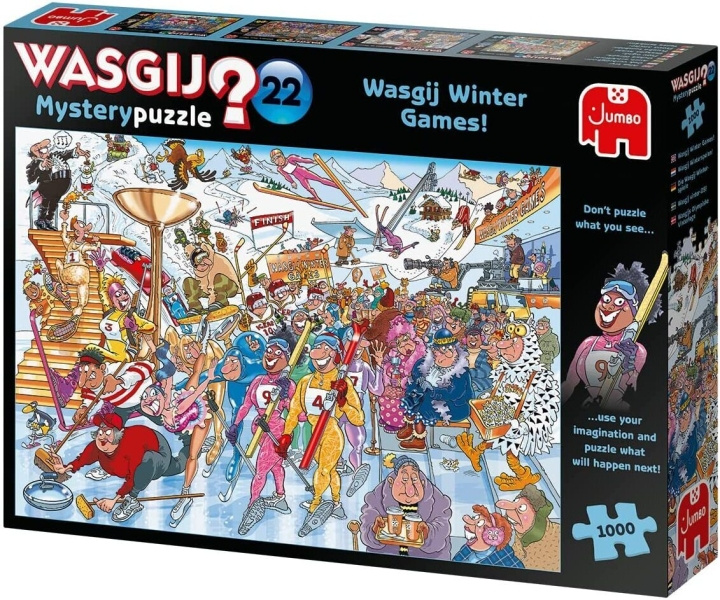 Wasgij Destiny 22 Winter Games! Mystery Puzzle 1000 Bits i gruppen SPORT, FRITID & HOBBY / Hobby / Pussel hos TP E-commerce Nordic AB (C46860)