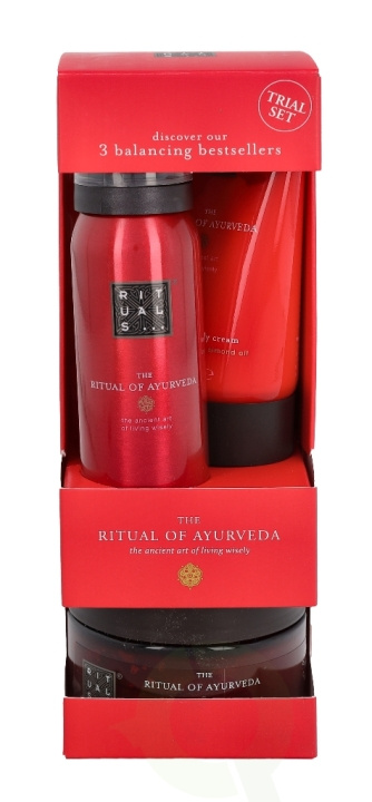 Rituals Ayurveda Set 245 ml Foaming Shower Gel 50ml/Body Cream 70ml/Body Scrub 125gr i gruppen SKÖNHET & HÄLSA / Hudvård / Kroppsvård / Body lotion hos TP E-commerce Nordic AB (C47426)