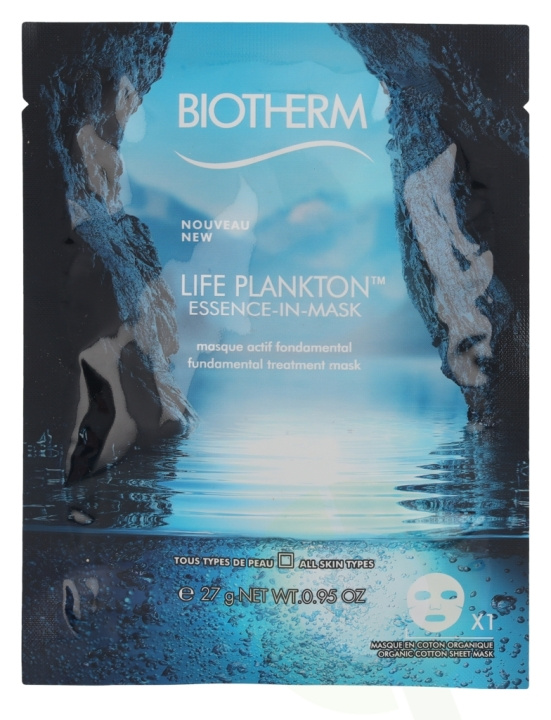 Biotherm Life Plankton Essence-In Mask 27 gr All Skin Types i gruppen SKÖNHET & HÄLSA / Hudvård / Ansiktsvård / Masker hos TP E-commerce Nordic AB (C48410)