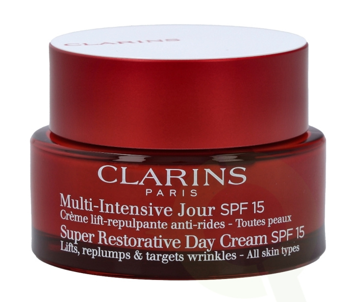 Clarins Super Restorative Day Cream SPF15 50 ml All Skin Types i gruppen SKÖNHET & HÄLSA / Hudvård / Ansiktsvård / Ansiktskräm hos TP E-commerce Nordic AB (C48981)