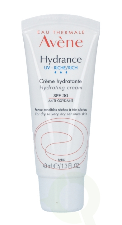 Avene Hydrance Optimale Rich Hydrating Perf SPF30 40 ml i gruppen SKÖNHET & HÄLSA / Hudvård / Ansiktsvård / Ansiktskräm hos TP E-commerce Nordic AB (C49260)