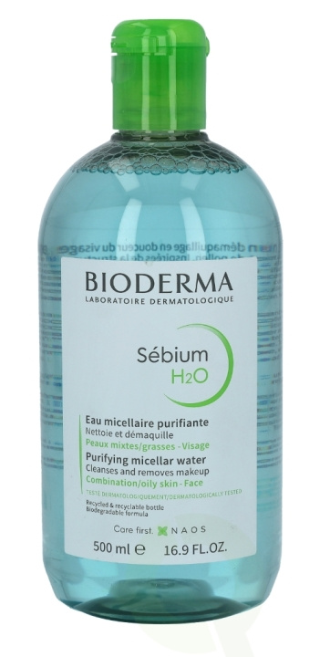 Bioderma Sebium H2O 500 ml i gruppen SKÖNHET & HÄLSA / Hudvård / Ansiktsvård / Rengöring hos TP E-commerce Nordic AB (C49576)