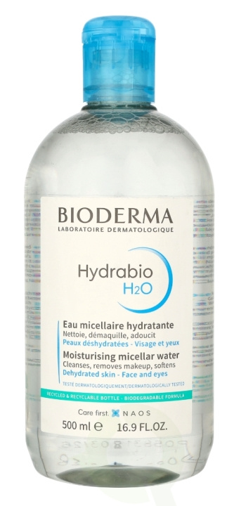 Bioderma Hydrabio H2O 500 ml i gruppen SKÖNHET & HÄLSA / Hudvård / Ansiktsvård / Rengöring hos TP E-commerce Nordic AB (C49578)