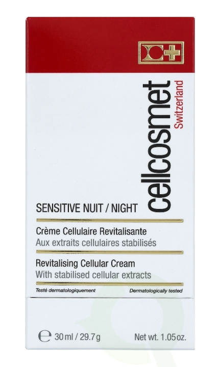 Cellcosmet Sensitive Night Cream 30 ml i gruppen SKÖNHET & HÄLSA / Hudvård / Ansiktsvård / Ansiktskräm hos TP E-commerce Nordic AB (C49762)